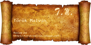 Török Malvin névjegykártya